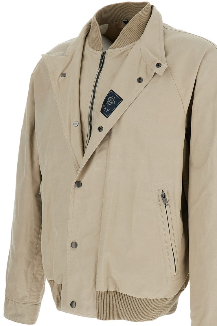 Fay Structured Beige Jacket With Clean Minimalist Design