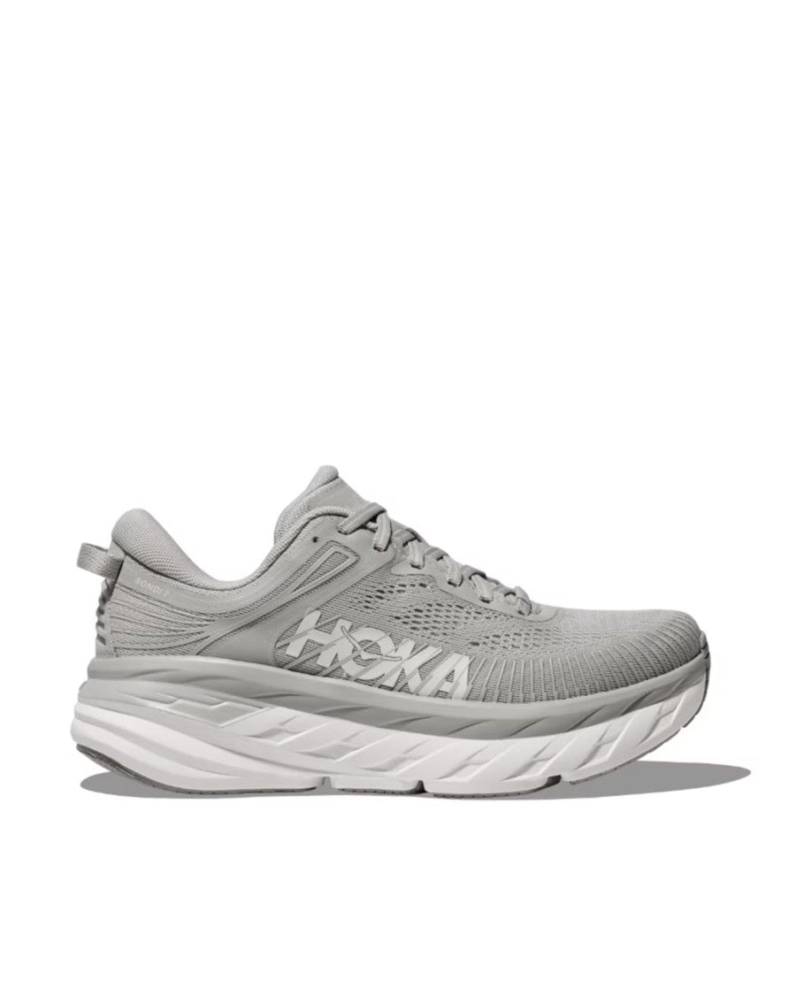 Hoka Harbor Mist White Bondi 7 Mesh Sneakers