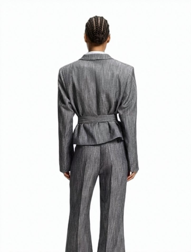 Boss Jelsia Double Breasted Belted Blazer