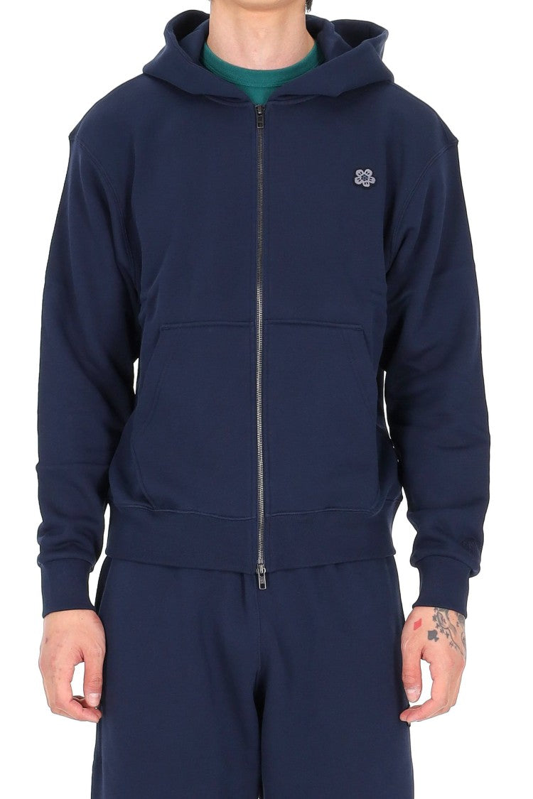 Kenzo Boke Flower Embroidered Cotton Zip Hoodie