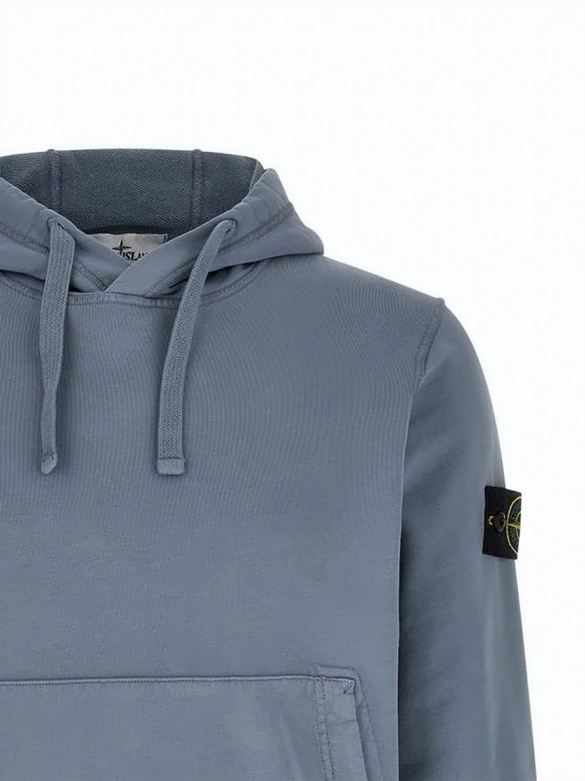 Stone Island Relaxed-Fit Blue Hoodie