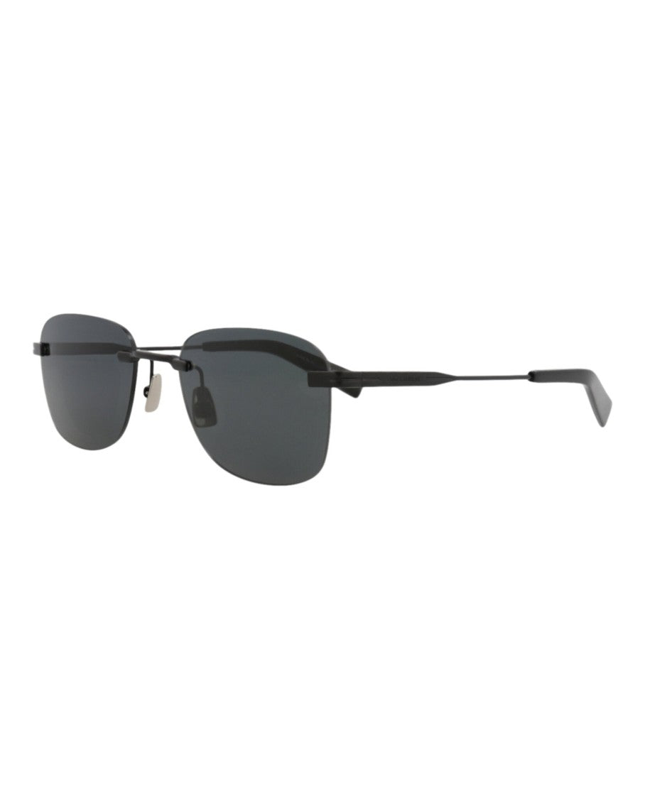 Saint Laurent Square-Frame Metal Sunglasses