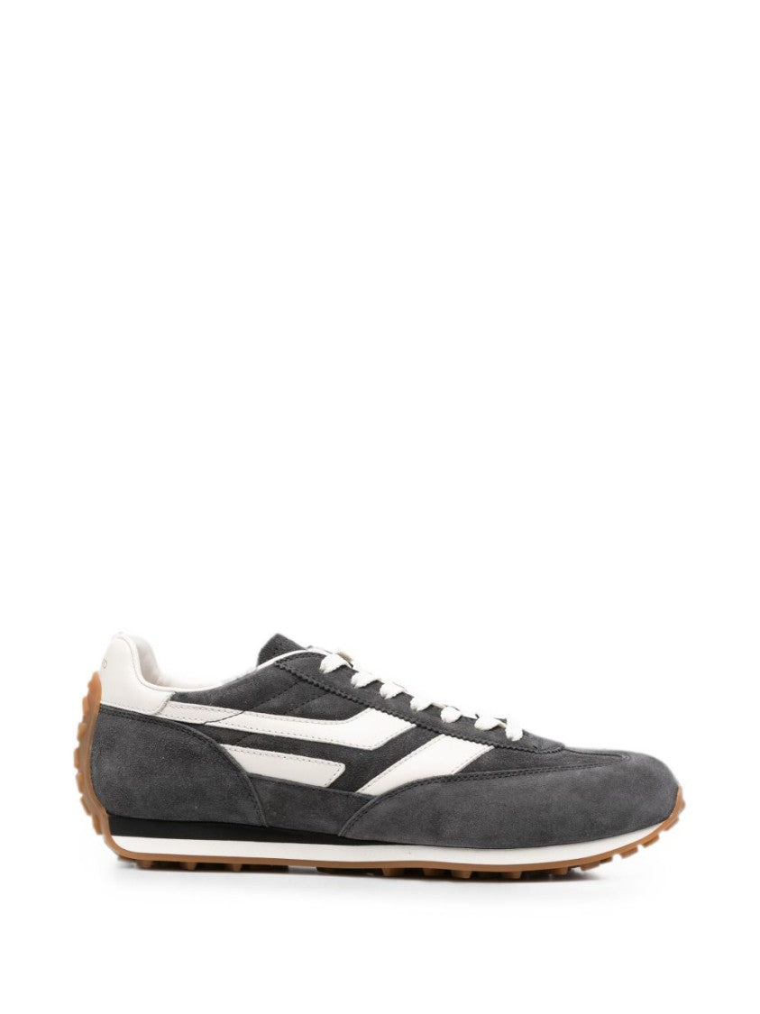 Tom Ford Black Lace-Up Flat Suede Leather Sneakers