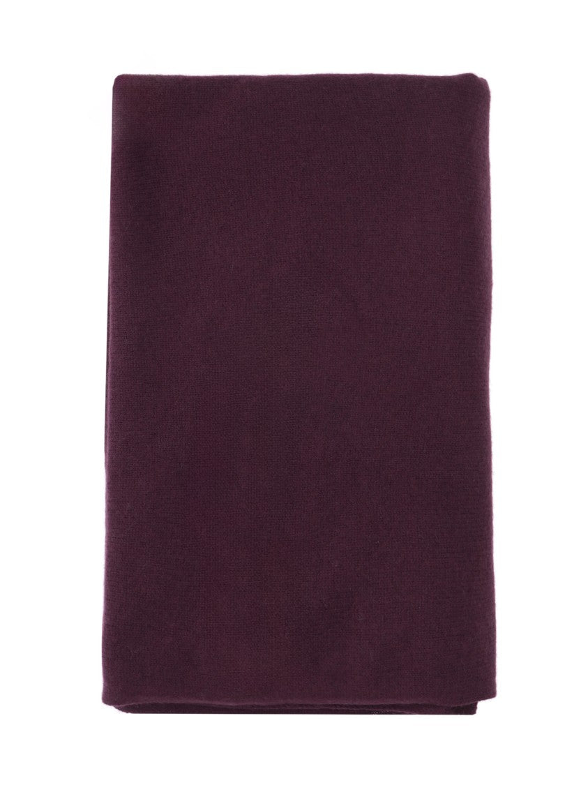 Lisa Yang Solid Plum Scarf With Minimalist Design