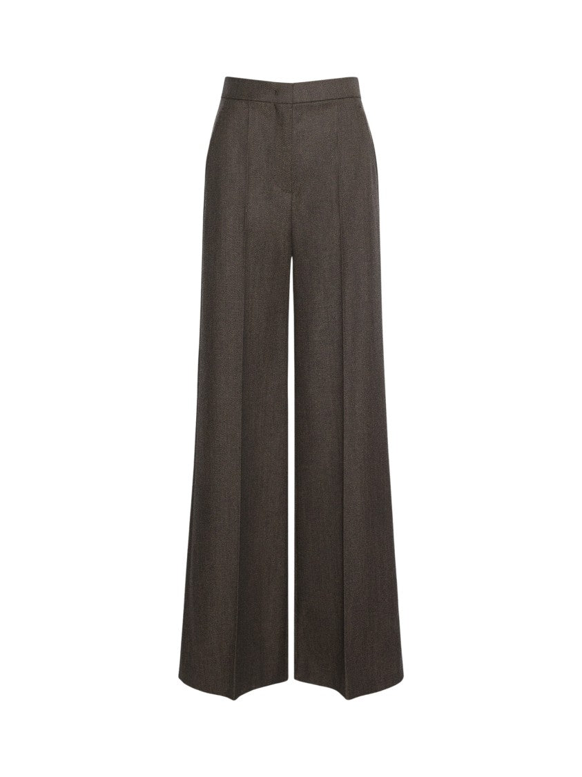 Max Mara Mxmcampo Pure Virgin Wool Denim-Look Straight-Leg Pants
