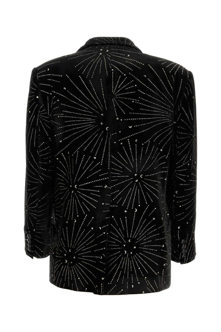 Blaze Embellished Velvet Tomboy Blazer