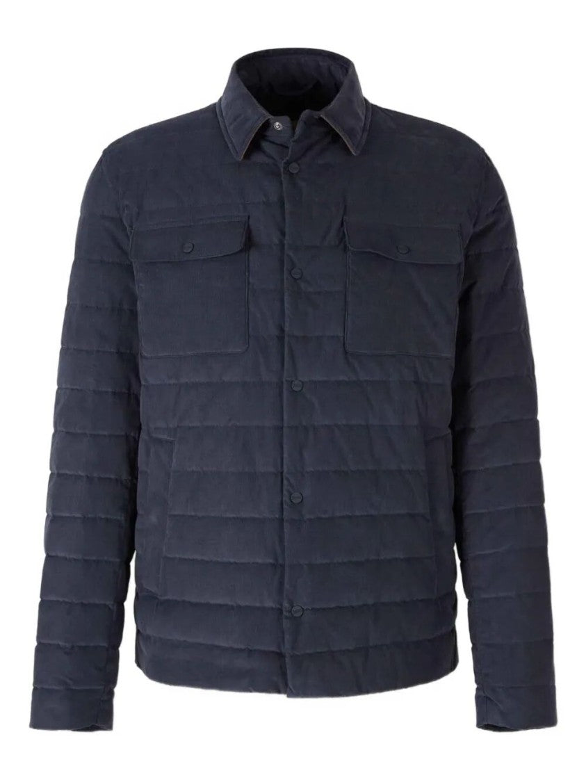 Herno Quilted Black Cotton Jacket