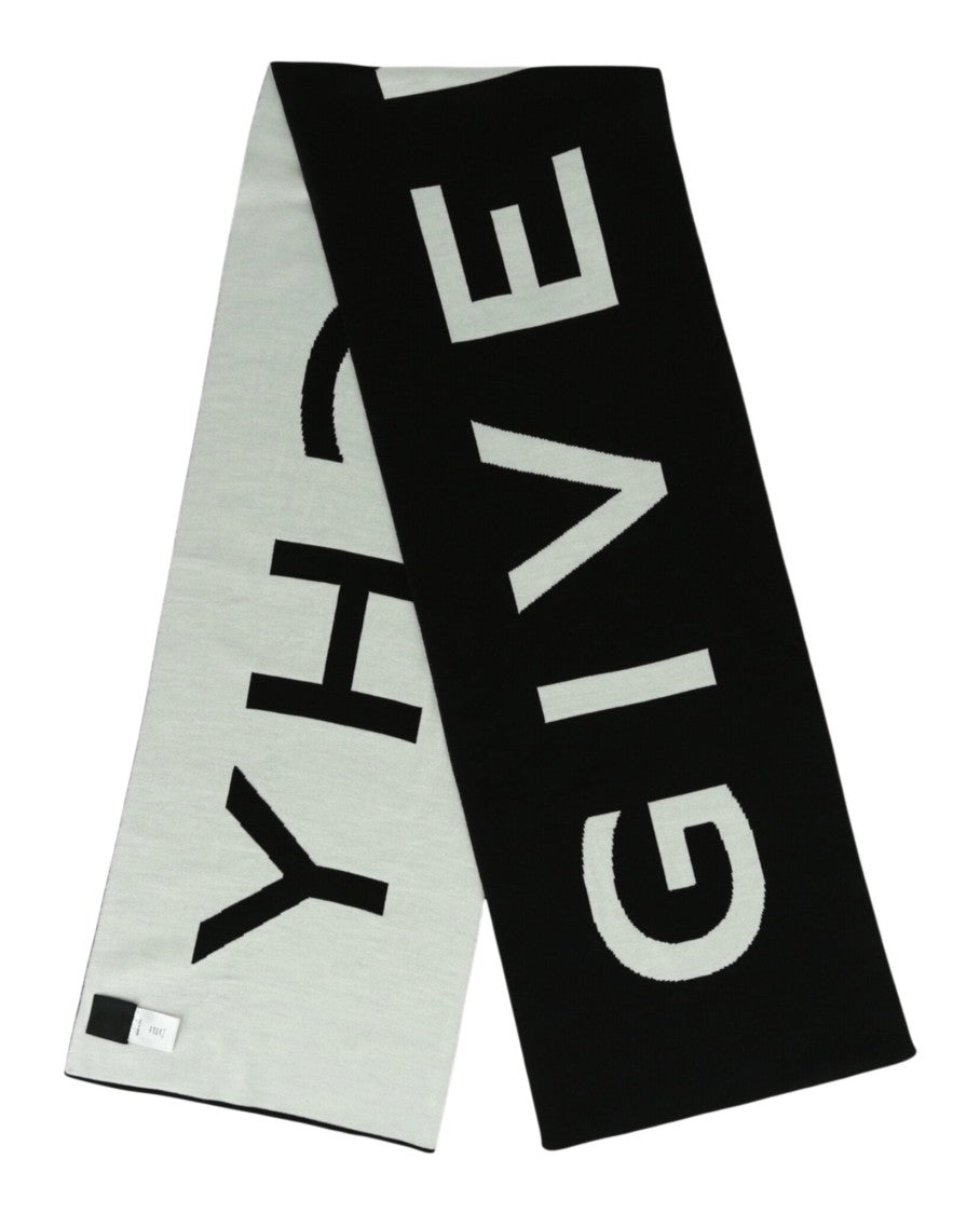 Givenchy Reversible Jacquard Logo Scarf With Contrasting Colors