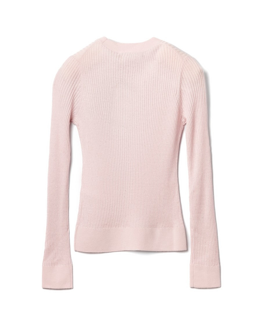 Max Mara Slim Fit Micro-Sequin Embroidered Sweater