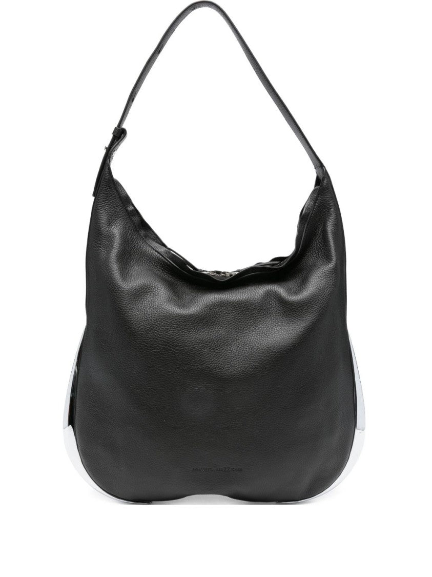 Benedetta Bruzziches Black Deer Leather Shoulder Bag