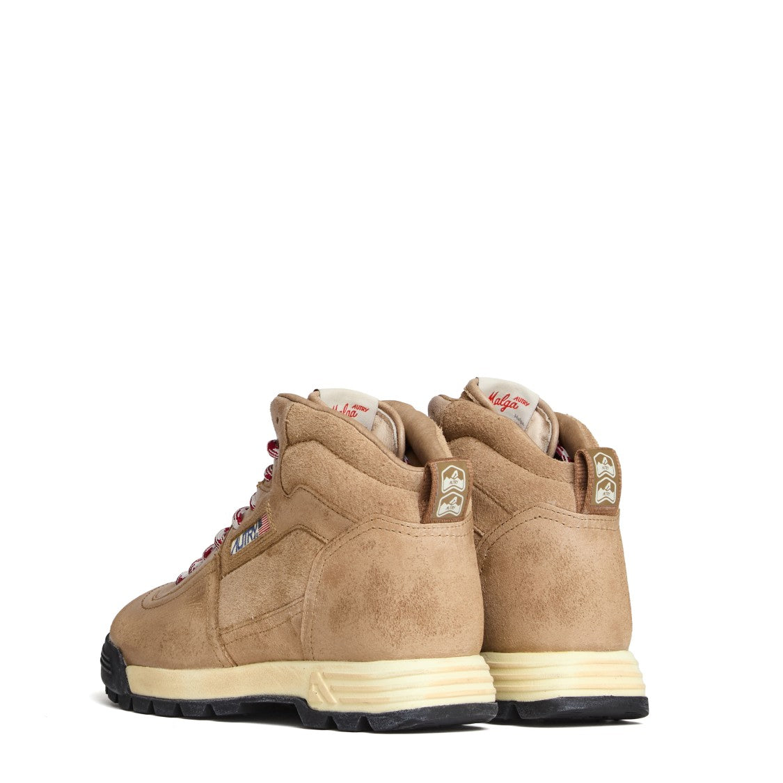 Autry Malga Mid Cigar Suede Sneakers