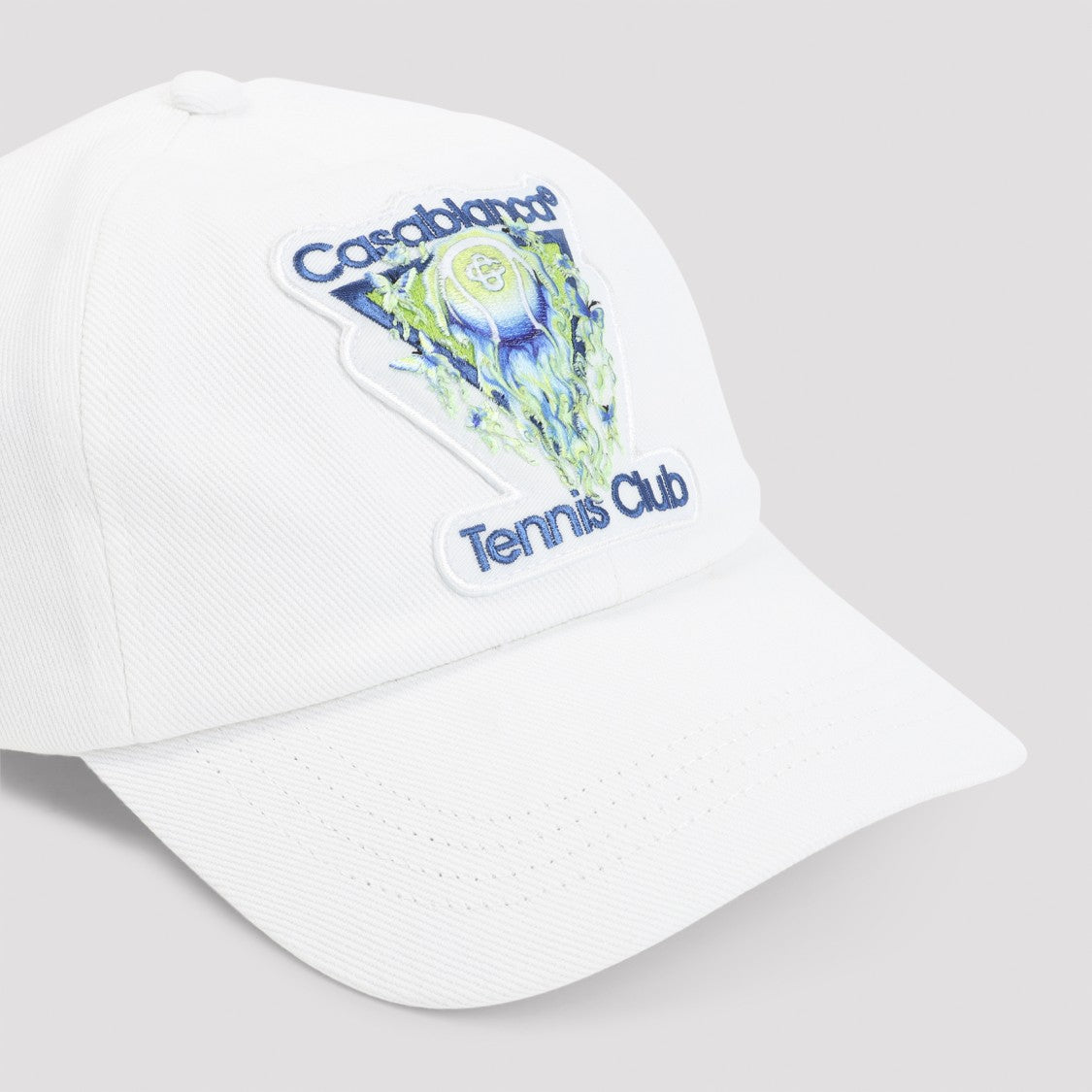 Casablanca Flaming Tennis White Cotton Hat