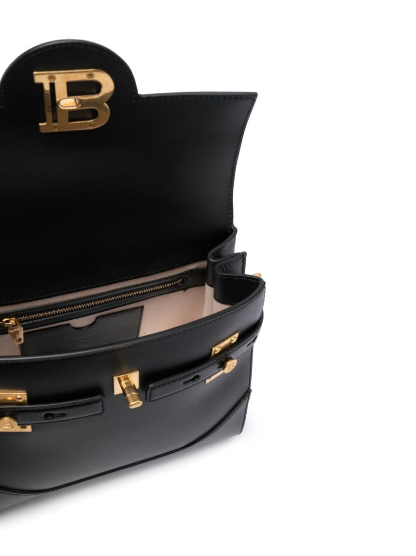 Balmain Black Calf Leather Bag