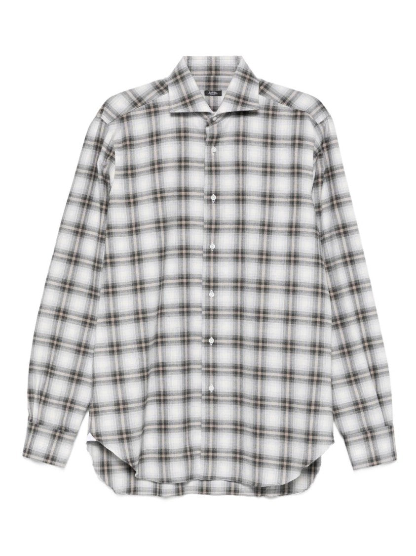 Barba Refined Grey Button-Down Shirt
