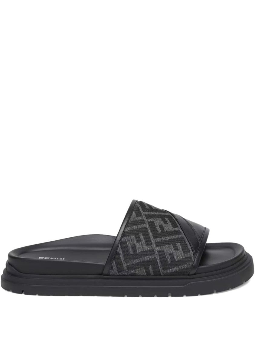 Fendi Black Flat Shoes