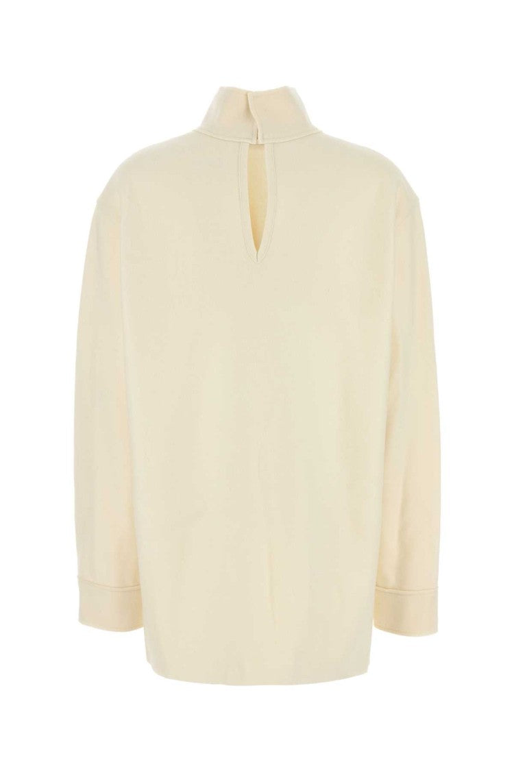 Jil Sander Cream Wool Blend Blouse