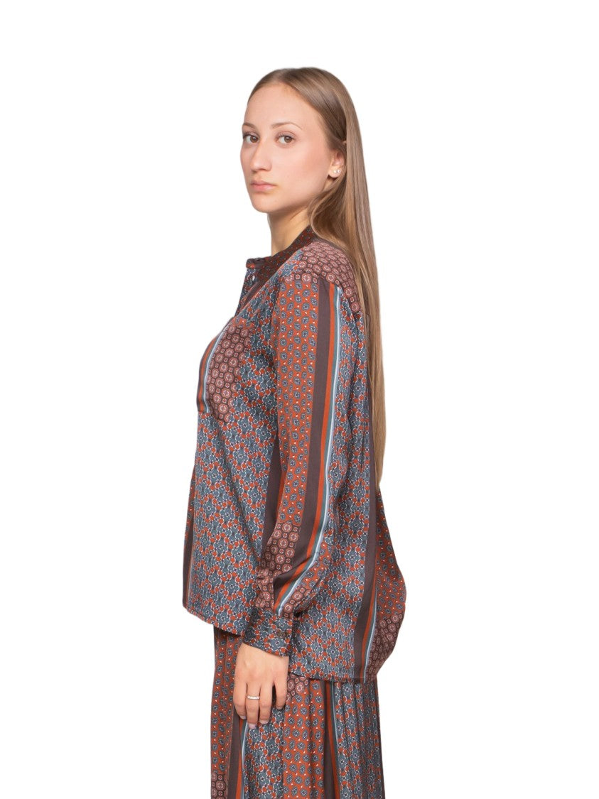 Oblò Patchwork Long-Sleeved Shirt
