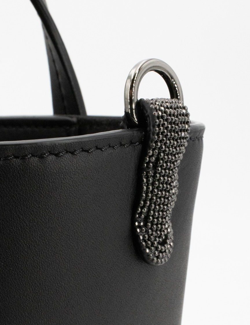 Brunello Cucinelli Hand-Held Leather Bag With Geometric Details