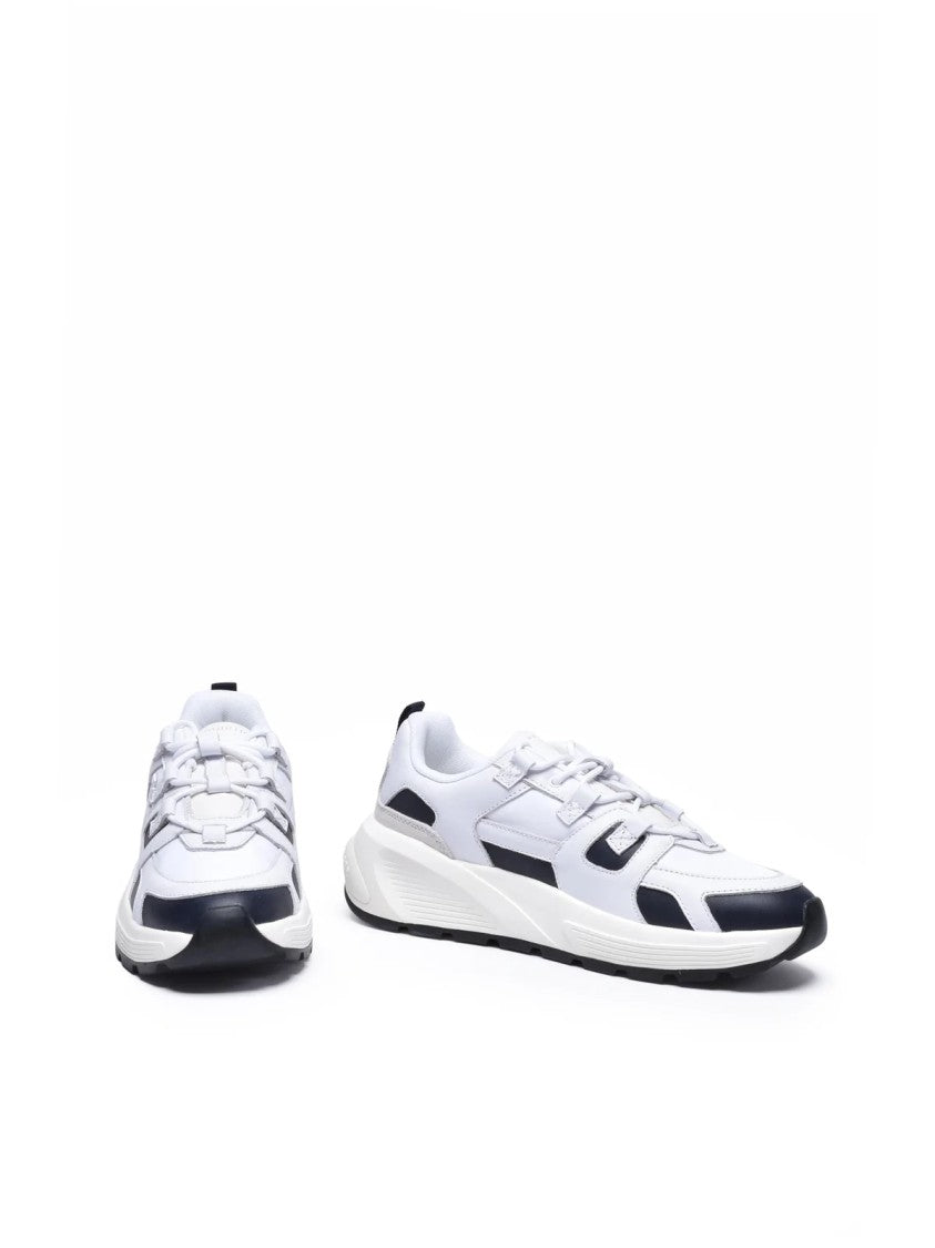 Tommy Hilfiger White Leather-Blend Runner Sneakers