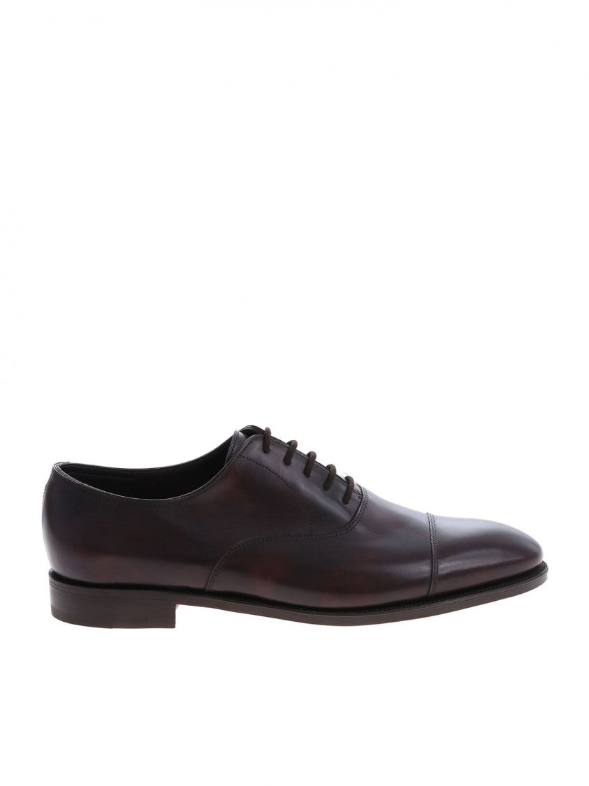 John Lobb Hand-Sewn Calf Leather Oxford Shoes