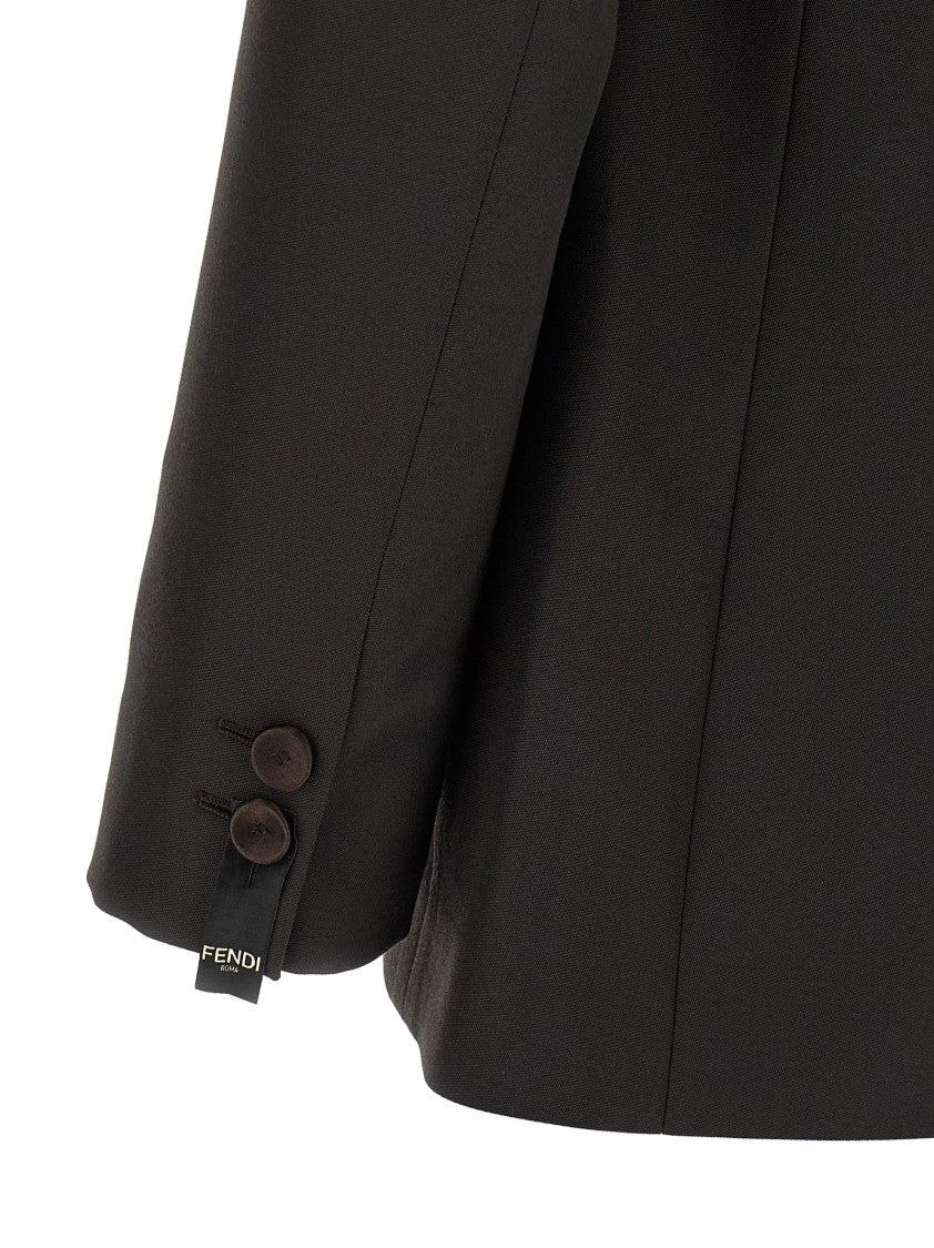 Fendi Crepe Wool Blazer
