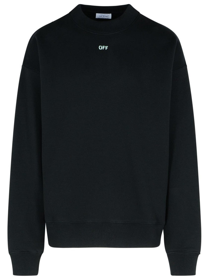 Off-White 'Vibe Arrow' Black Cotton Sweatshirt