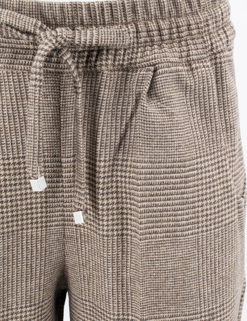 Kiton Soft Virgin Wool Brown Trousers