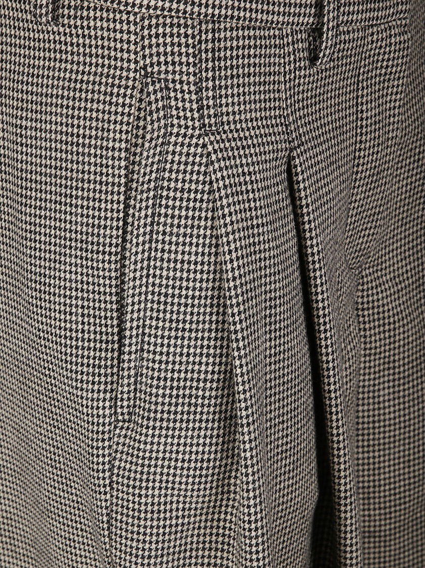 Jejia Lightweight Cotton Trousers With Front Pinces