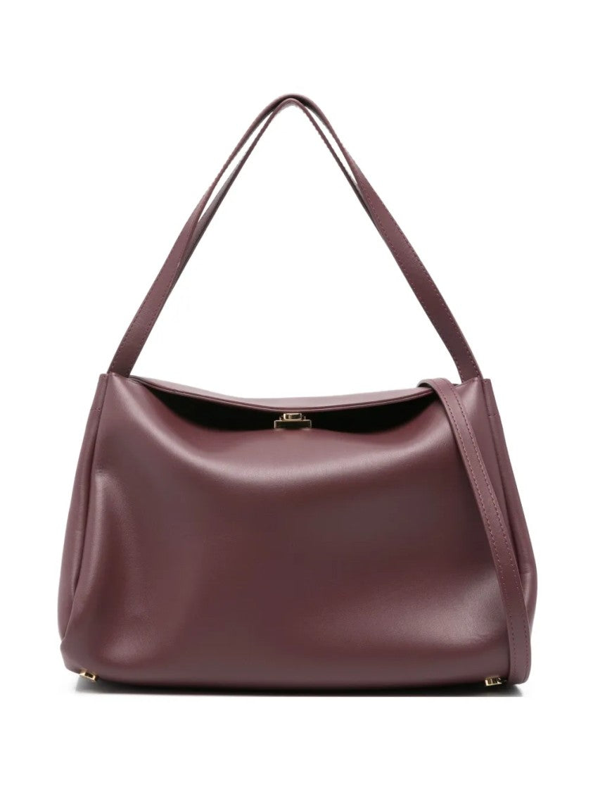 Themoirè Structured Minimalist Handbag With Smooth Finish