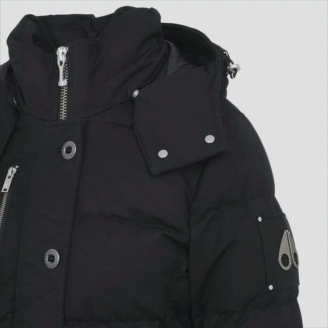 Moose Knuckles Quilted Padded Down Coat With Detachable Hood