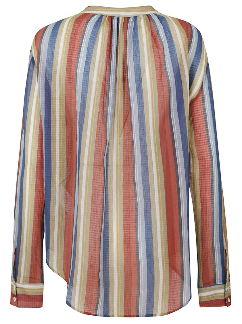 Massimo Alba Relaxed Fit Lightweight Cotton Shirt With Tie Detail