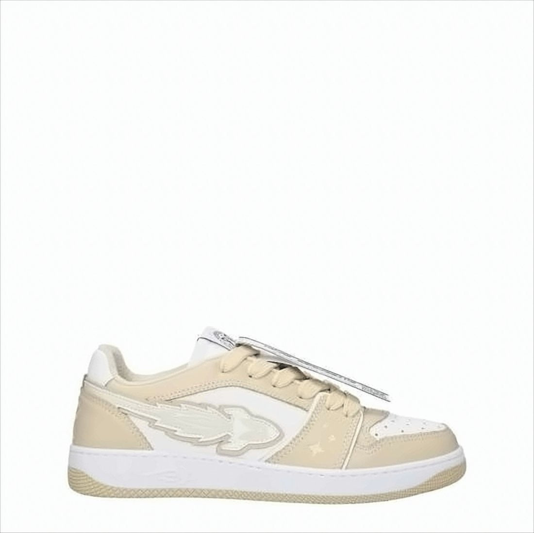 Enterprise Japan Low-Top Leather Sneakers With Winged Logo