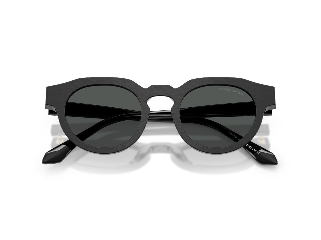 Giorgio Armani Gold 0Ar8255u Acetate Geometric Round Sunglasses