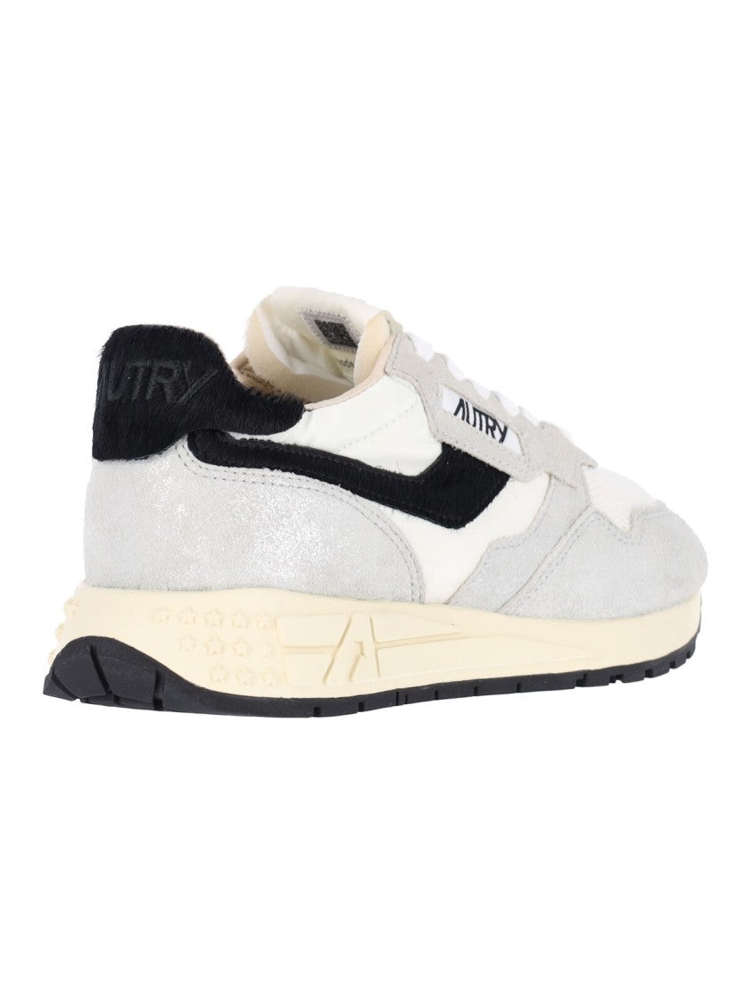 Autry Silver Leather Reelwind Low Sneakers