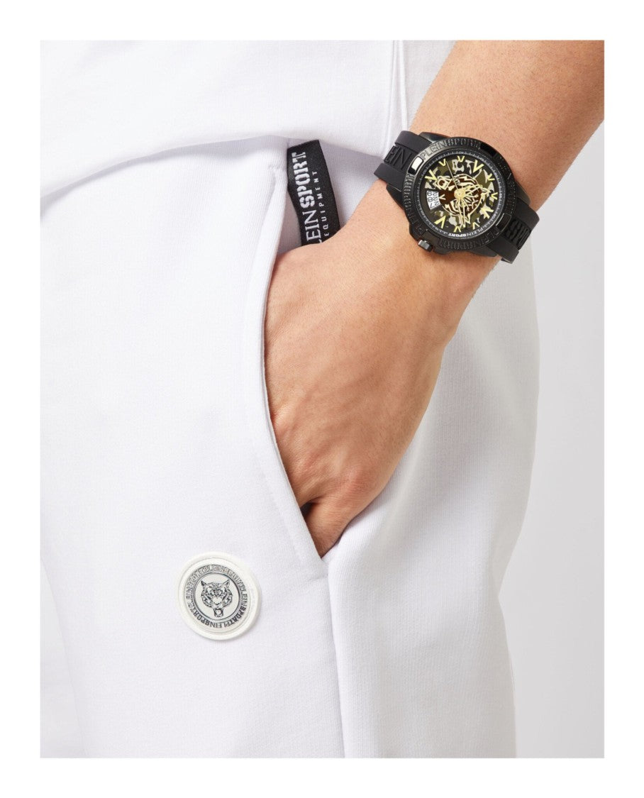 Plein Sport Camo Guilloche Dial Watch With Black Ip Case