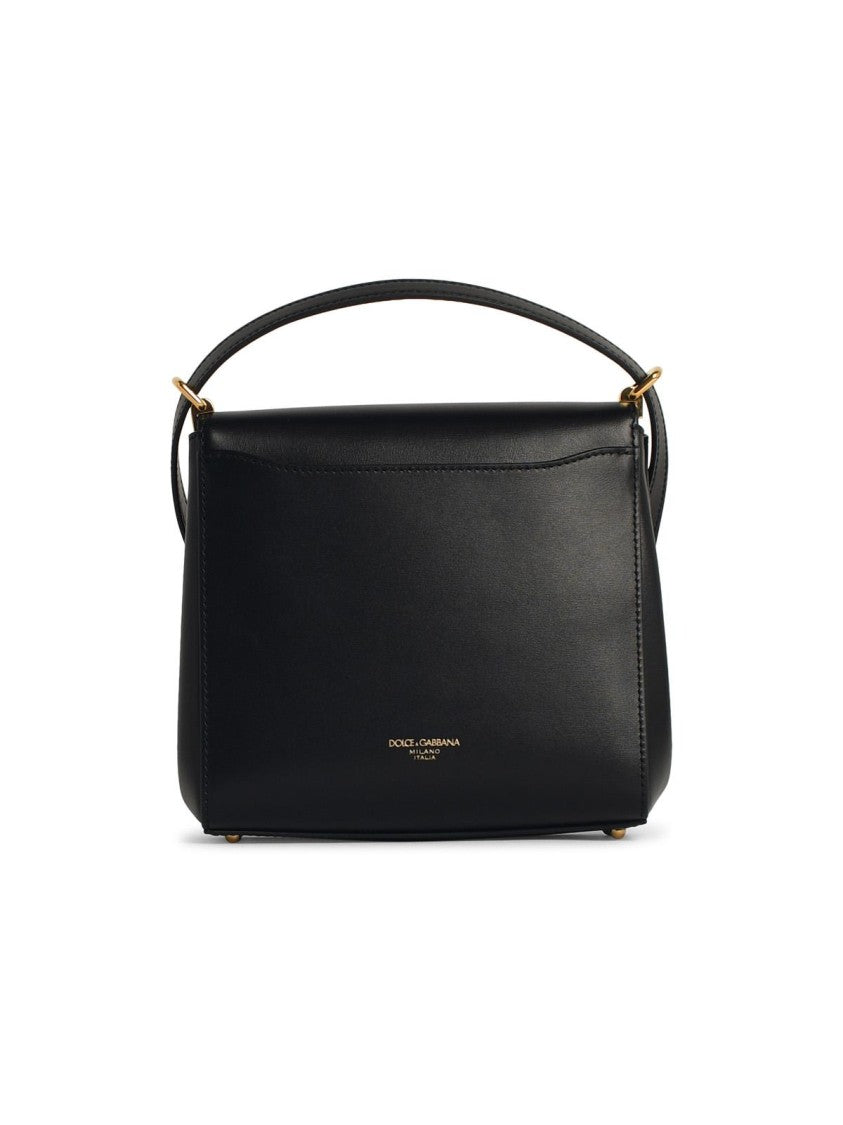 Dolce & Gabbana New Sicily' Black Leather Crossbody Bag