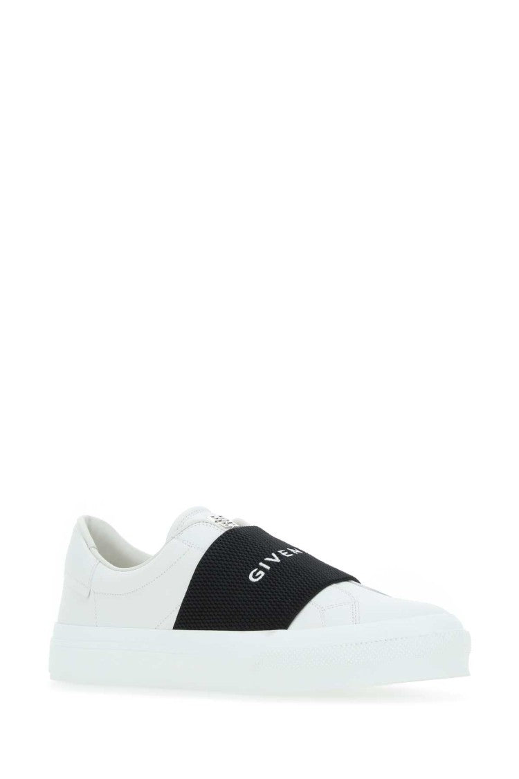 Givenchy White Leather New City Slip Ons