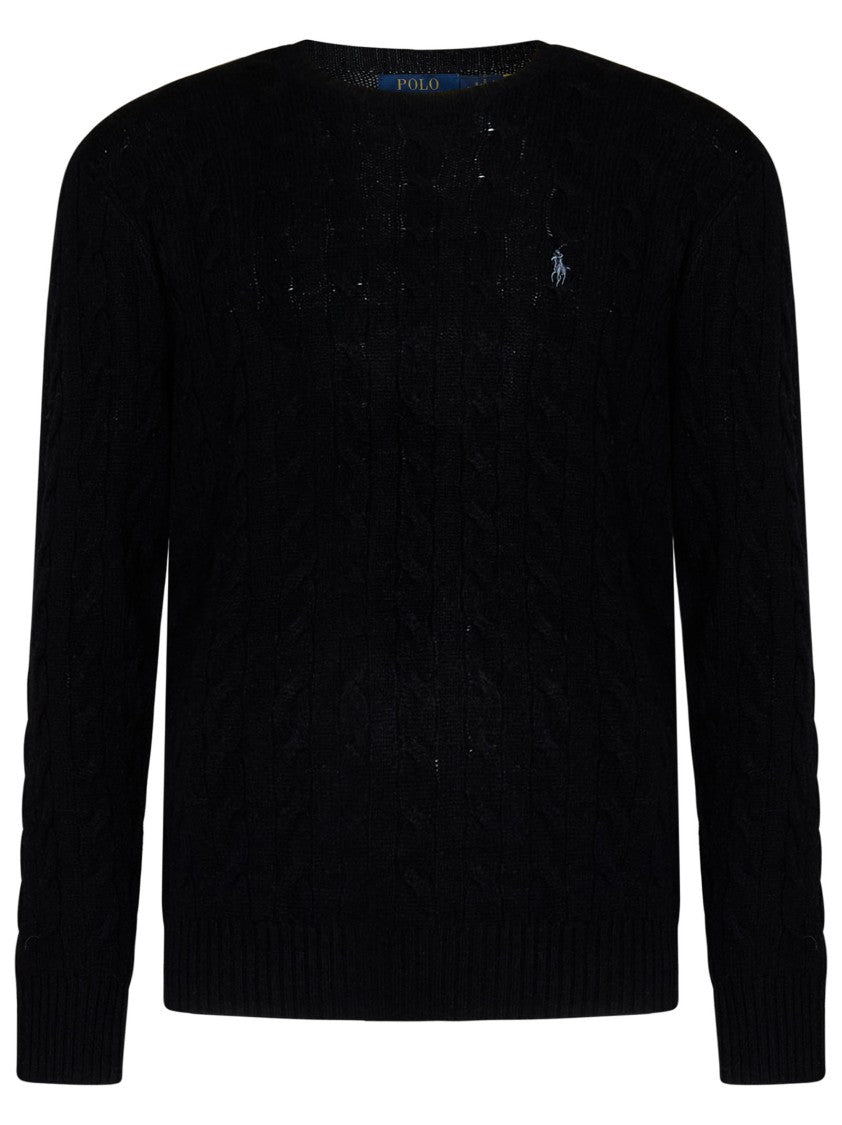 Polo Ralph Lauren Classic Cable Knit Sweater In Wool-Cashmere Blend