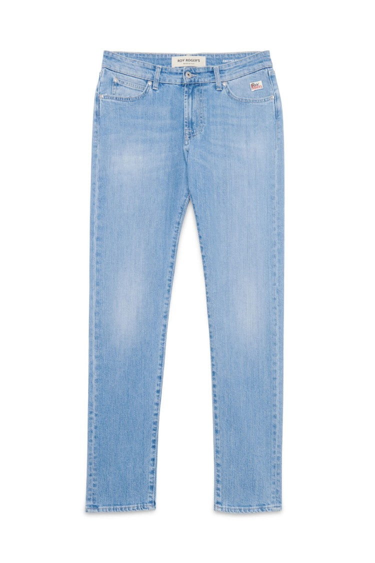 Roy Rogers Light Wash Denim Jeans Contrast Stitching