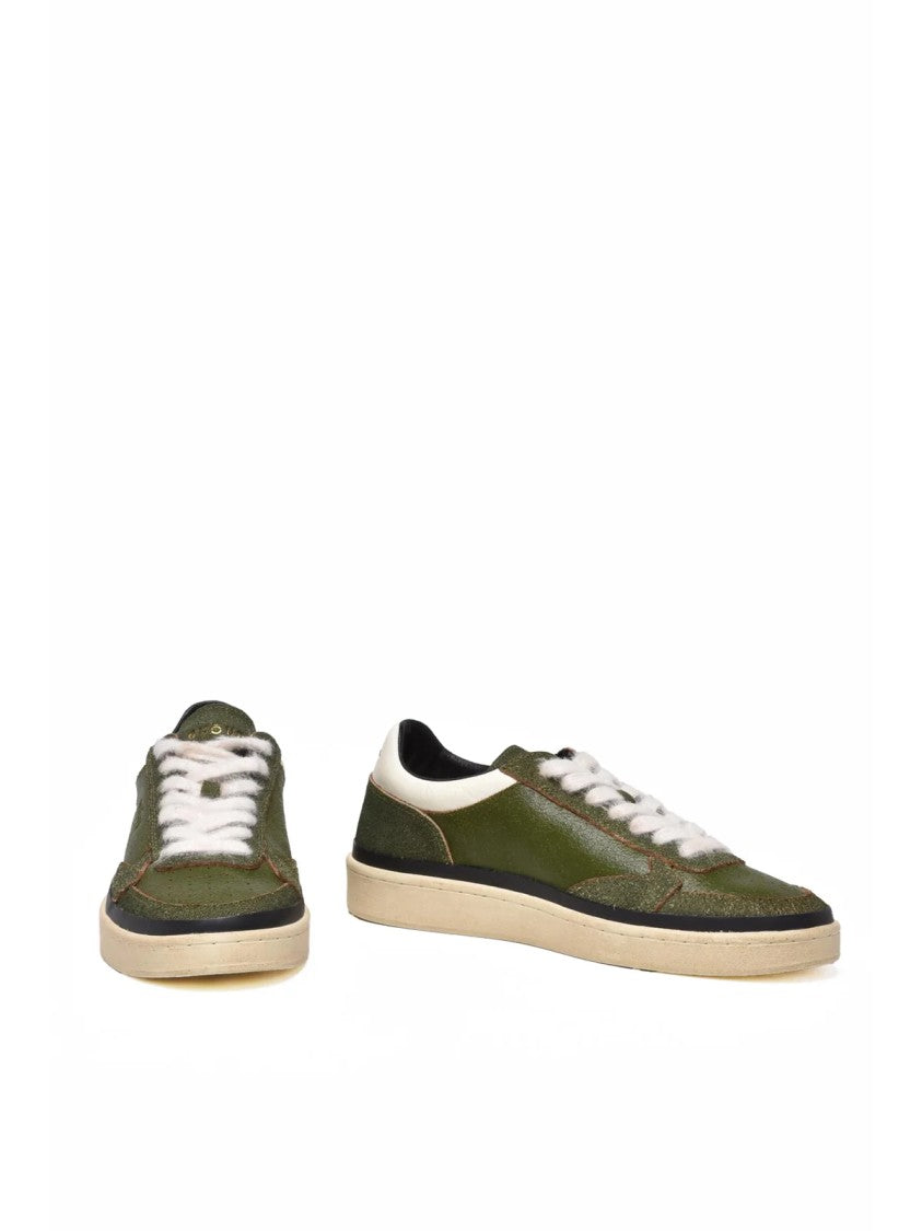 Ghoud Green Suede Breathable Sneakers