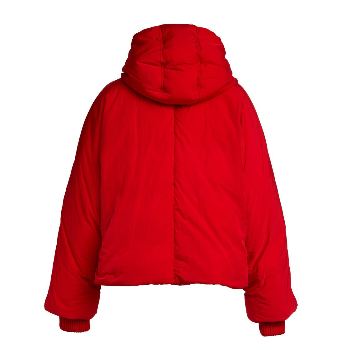 Sportmax Short Padded Jacket With High Collar And Horizontal Stitching