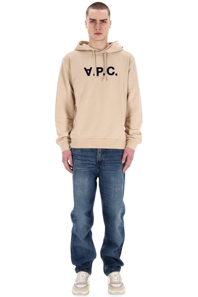 A.P.C. Cotton Crewneck Sweatshirt With Central Logo