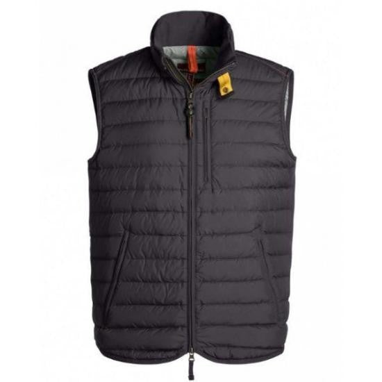 Parajumpers Quilted Vest With High Collar And Zipper Closure