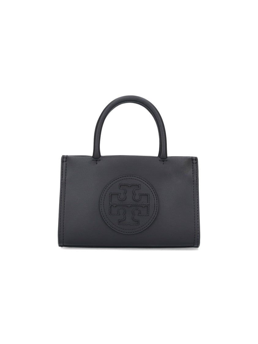 Tory Burch Mini "Ella" Bag In Black Biotex™ Fabric