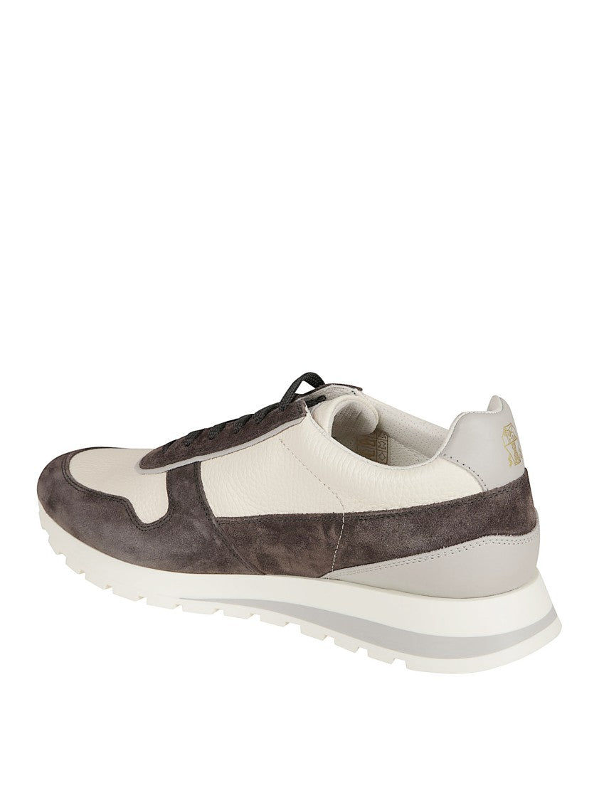 Brunello Cucinelli Low-Top Sneakers With Suede Overlays