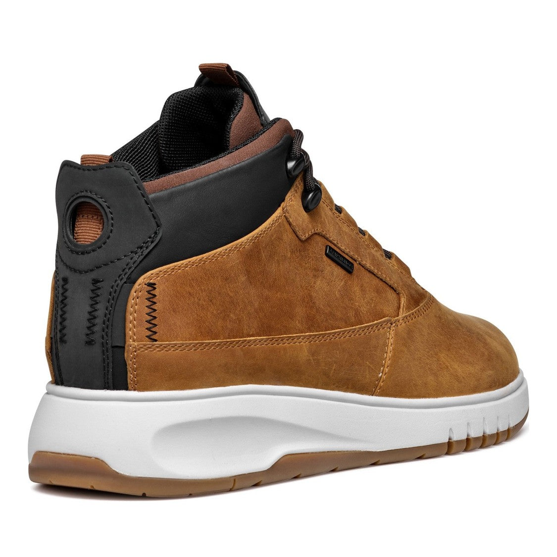 Geox Brown Aerantis Contemporary Accent Leather Boots