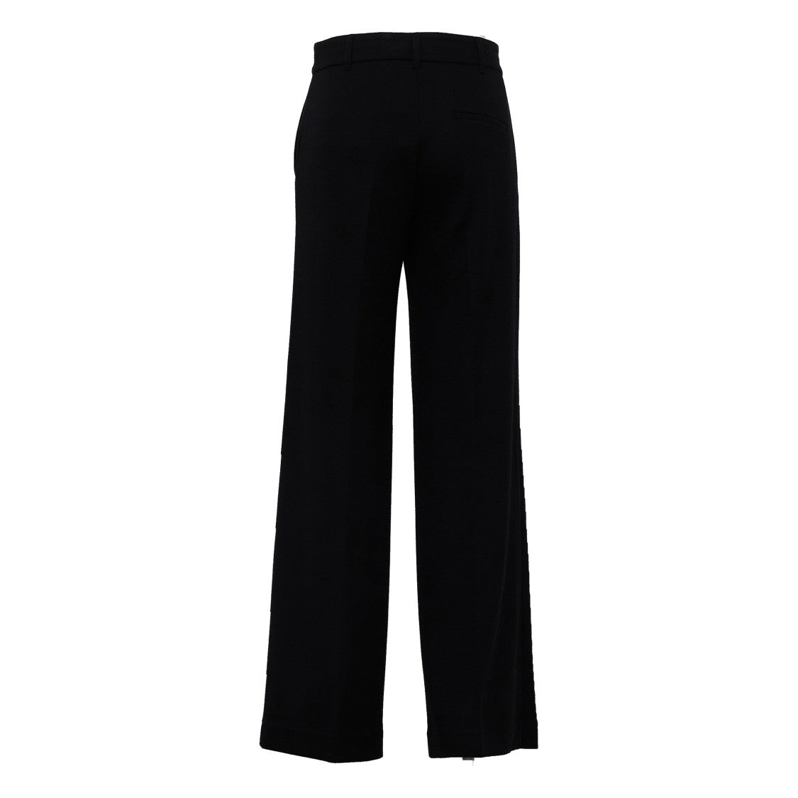 Max Mara Euforia Wool-Cotton Micropiquet Jersey Straight-Leg Pants