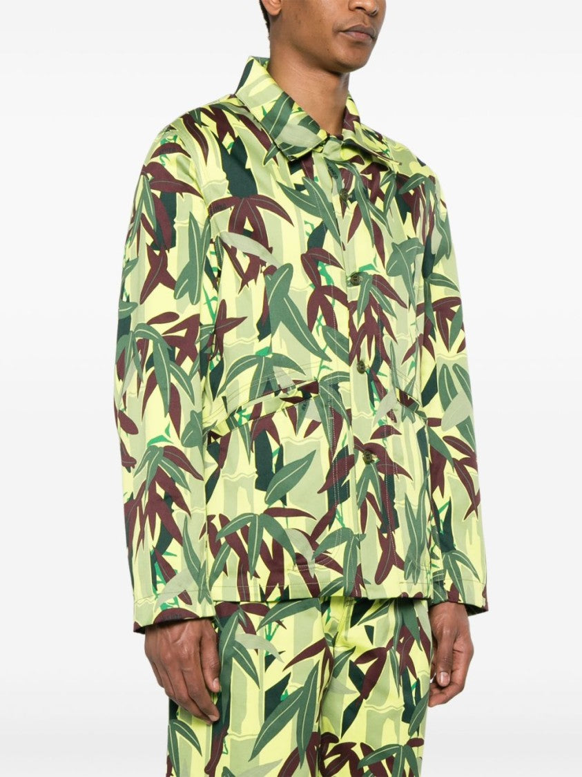 Kenzo Avocado Green Rear Logo Patch Jacket