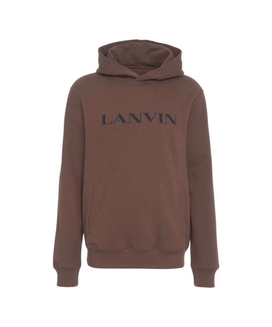 Lanvin Sweatshirt With Hood And Logo Print