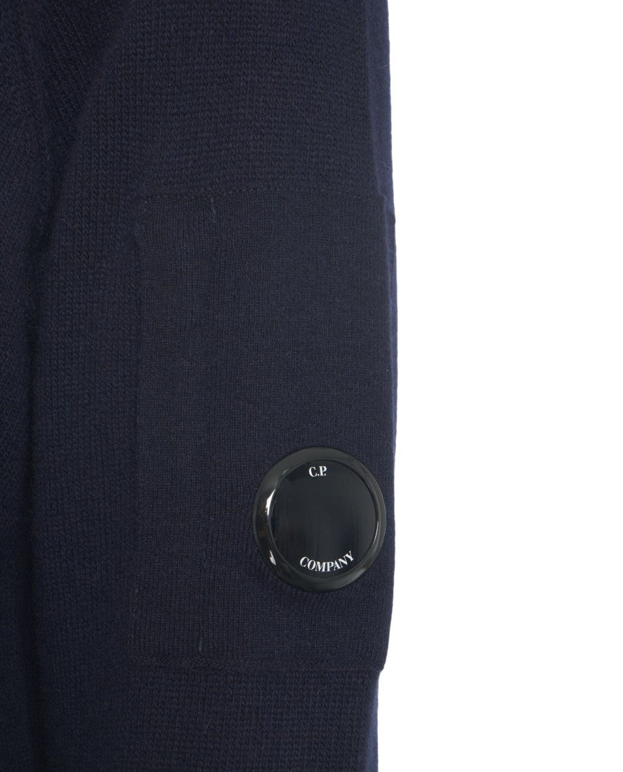 C.P. Company Crew Neck Sweater With Signature Sleeve Detail